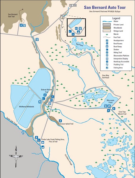 San Bernard National Wildlife Refuge Auto Tour