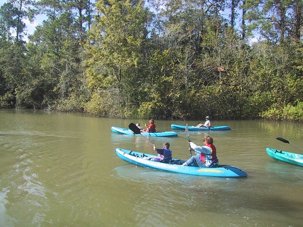 Kayaking on Brazos River